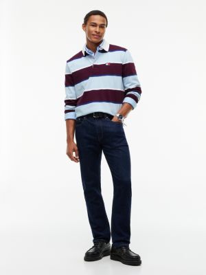 Мужские джинсы Tommy Hilfiger Tommy Jeans Relaxed Striped Rugby Polo — фото 2
