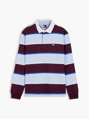 Мужские джинсы Tommy Hilfiger Tommy Jeans Relaxed Striped Rugby Polo — фото 5