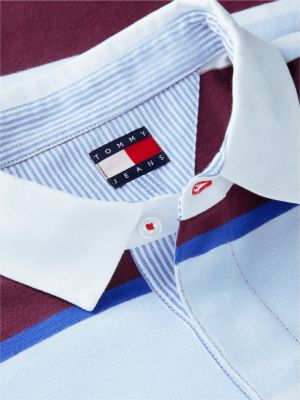 Мужские джинсы Tommy Hilfiger Tommy Jeans Relaxed Striped Rugby Polo — фото 6