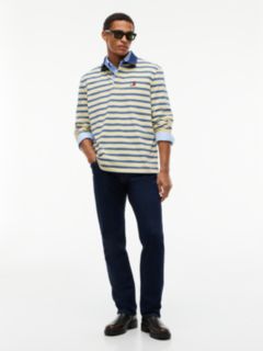 Tommy Jeans Relaxed Striped Rugby Polo — Day Lily Stripe 2