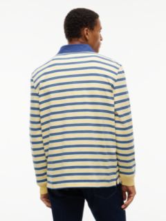 Tommy Jeans Relaxed Striped Rugby Polo — Day Lily Stripe 4