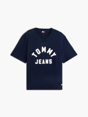Мужская футболка Tommy Jeans Distressed Logo, цвет: Тёмный синий — фото 5