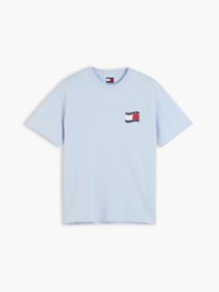 Tommy Jeans Wavy Flag Logo T-Shirt — Sky Blue 5