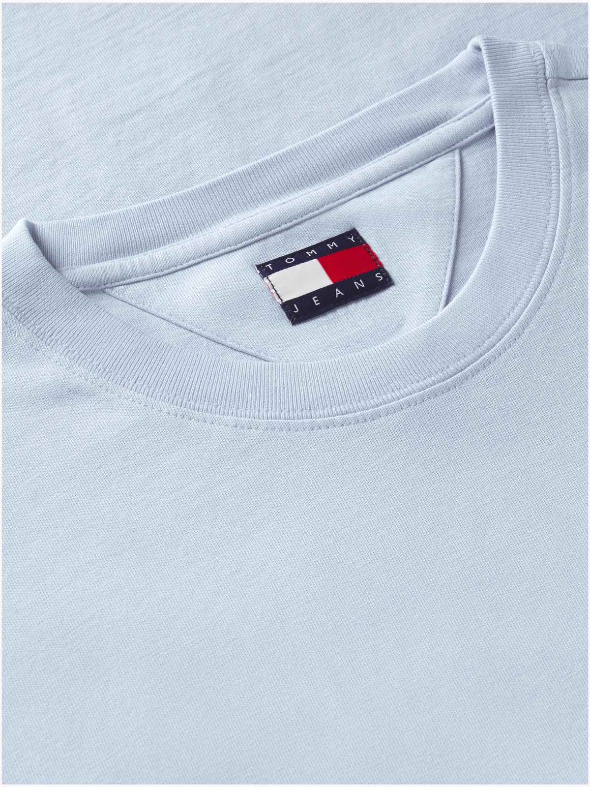 Tommy Jeans Wavy Flag Logo T-Shirt — Sky Blue