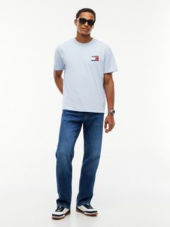 Tommy Jeans Wavy Flag Logo T-Shirt — Sky Blue 2