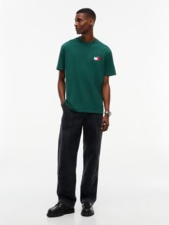 Tommy Jeans Wavy Flag Logo T-Shirt — Velvet Green 2