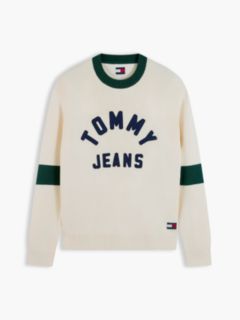 Tommy Jeans Varsity Tommy Logo Sweater — Cream 5