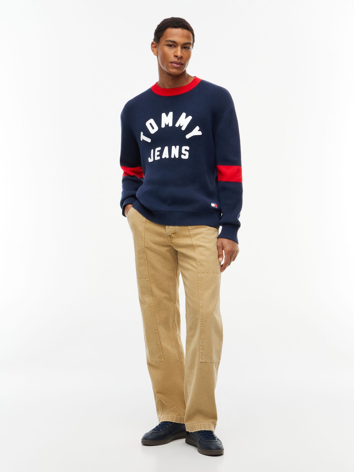 Tommy Jeans Varsity Tommy Logo Sweater — Dark Blue