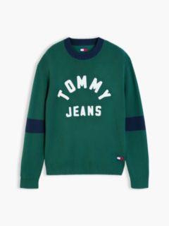 Tommy Jeans Varsity Tommy Logo Sweater — Velvet Green 5