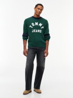 Tommy Jeans Varsity Tommy Logo Sweater — Velvet Green 2