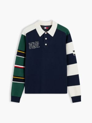 Мужские джинсы Tommy Hilfiger Tommy Jeans Colorblock Sweater Polo — фото 5