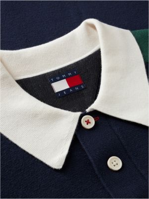 Мужские джинсы Tommy Hilfiger Tommy Jeans Colorblock Sweater Polo — фото 6