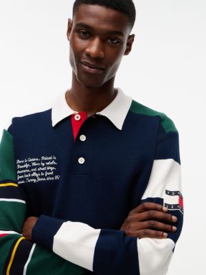 Мужские джинсы Tommy Hilfiger Tommy Jeans Colorblock Sweater Polo — фото 3