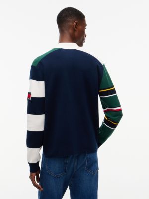 Мужские джинсы Tommy Hilfiger Tommy Jeans Colorblock Sweater Polo — фото 4