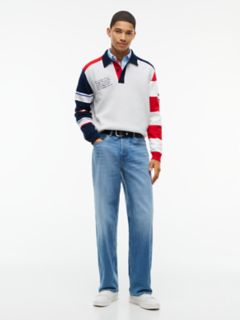 Tommy Jeans Colorblock Sweater Polo — Ice Grey 2