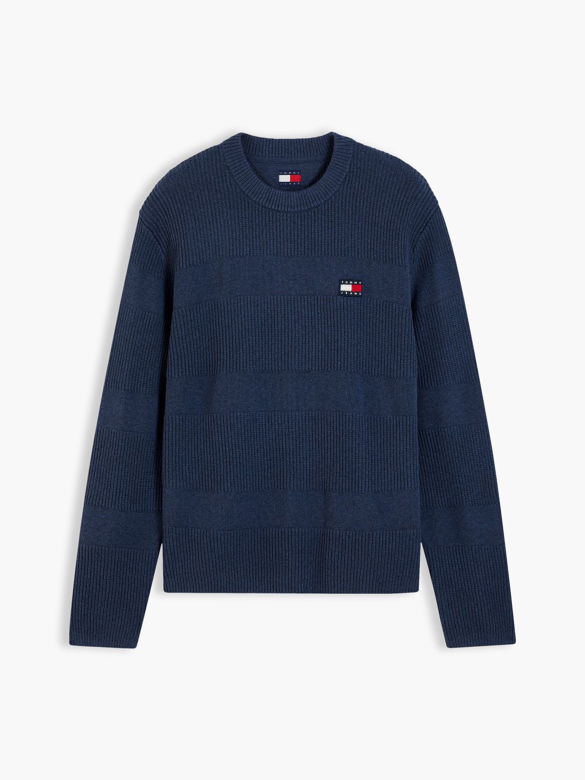 Tommy Jeans Tonal Stripe Sweater — Navy Heather