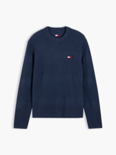 Tommy Jeans Tonal Stripe Sweater — Navy Heather 5
