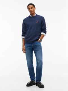 Tommy Jeans Tonal Stripe Sweater — Navy Heather 2
