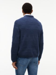 Tommy Jeans Tonal Stripe Sweater — Navy Heather 4