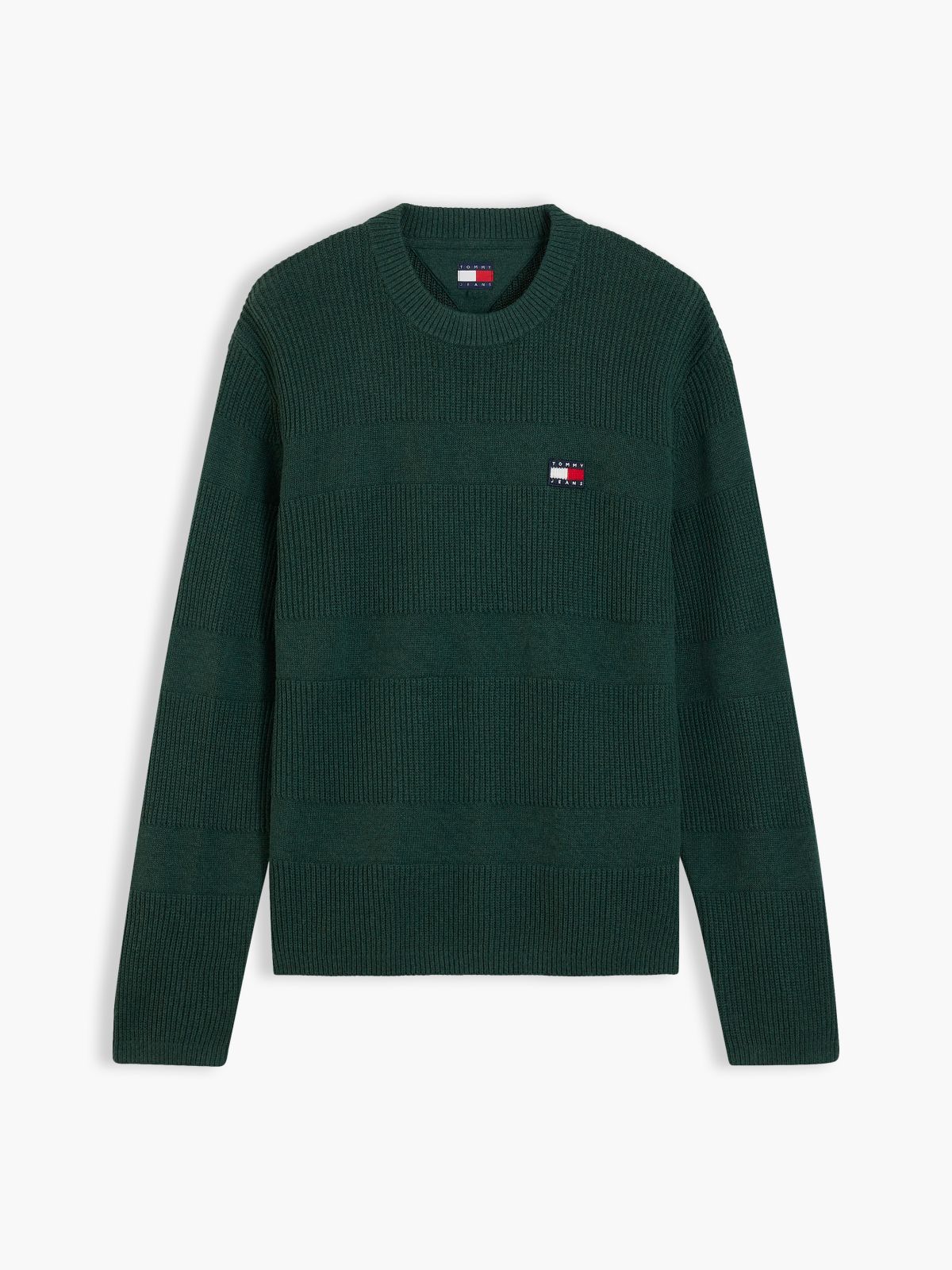 Tommy Jeans Tonal Stripe Sweater — Velvet Green