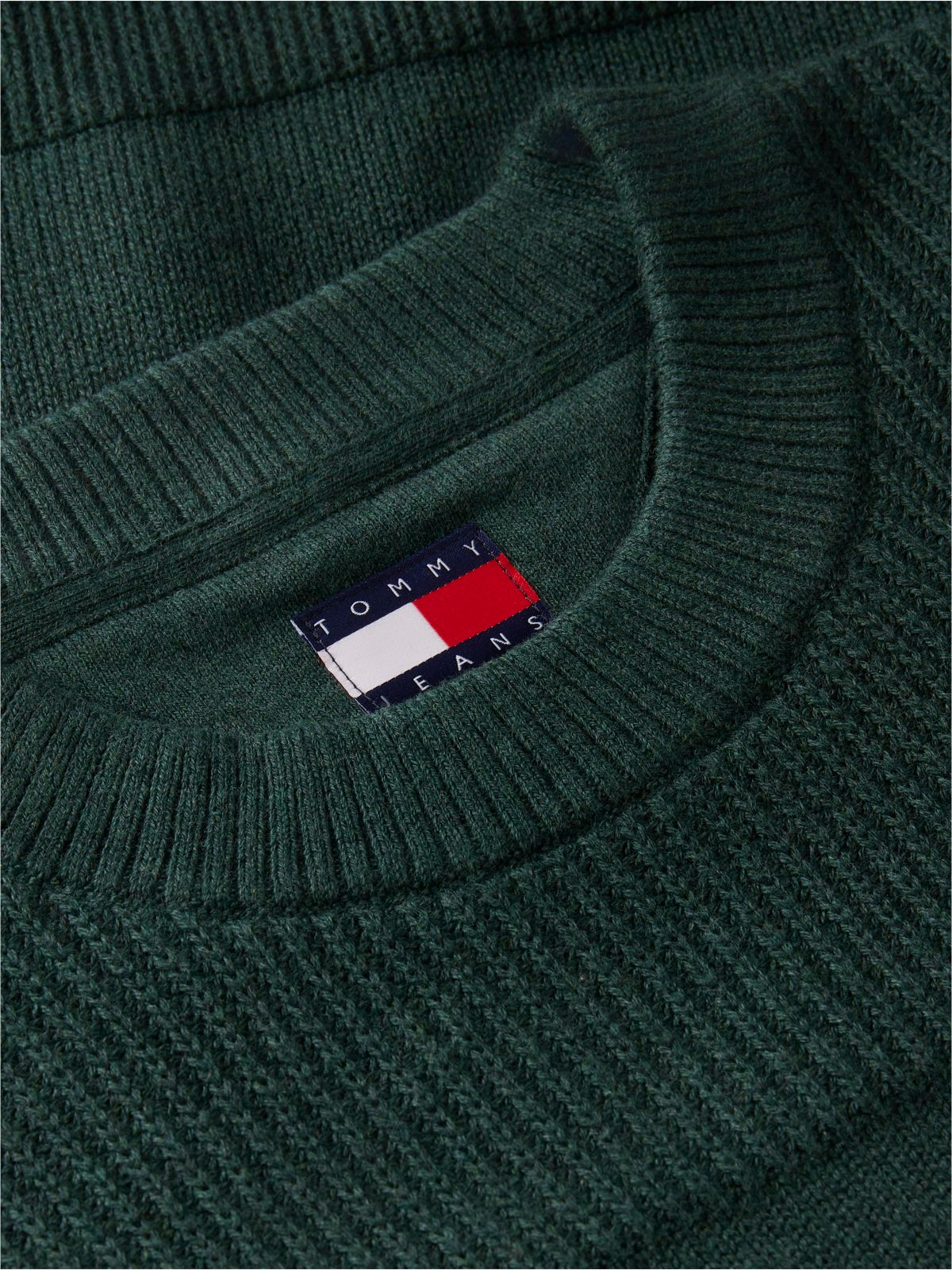 Tommy Jeans Tonal Stripe Sweater — Velvet Green
