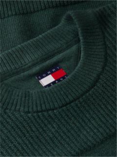 Tommy Jeans Tonal Stripe Sweater — Velvet Green 6