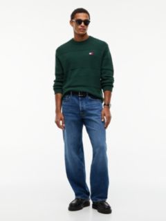 Tommy Jeans Tonal Stripe Sweater — Velvet Green 2