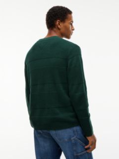 Tommy Jeans Tonal Stripe Sweater — Velvet Green 4
