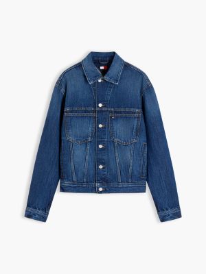 Мужская куртка Tommy Jeans Archive Denim Jacket, цвет: Джинсовый тёмный — фото 6