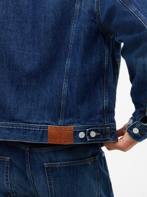 Мужская куртка Tommy Jeans Archive Denim Jacket, цвет: Джинсовый тёмный — фото 4