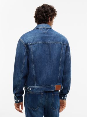 Мужская куртка Tommy Jeans Archive Denim Jacket, цвет: Джинсовый тёмный — фото 5