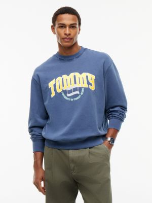 Tommy Jeans Garment-Dyed Sweatshirt, Dark Blue
