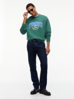 Tommy Jeans Garment-Dyed Sweatshirt — Velvet Green 2