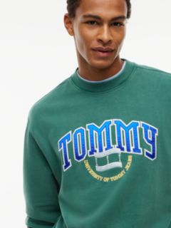 Tommy Jeans Garment-Dyed Sweatshirt — Velvet Green 3