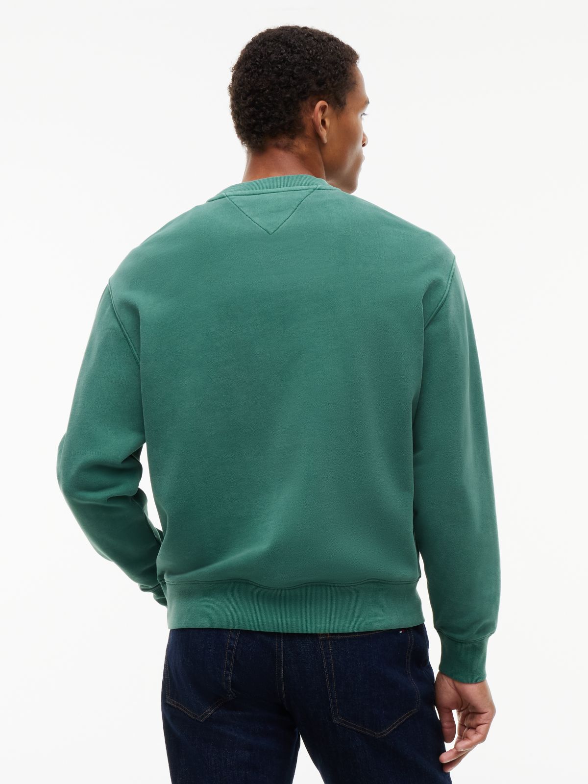 Tommy Jeans Garment-Dyed Sweatshirt — Velvet Green