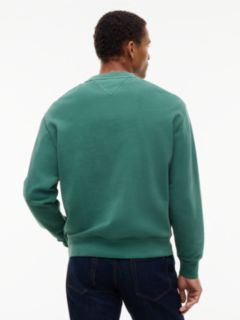 Tommy Jeans Garment-Dyed Sweatshirt — Velvet Green 4