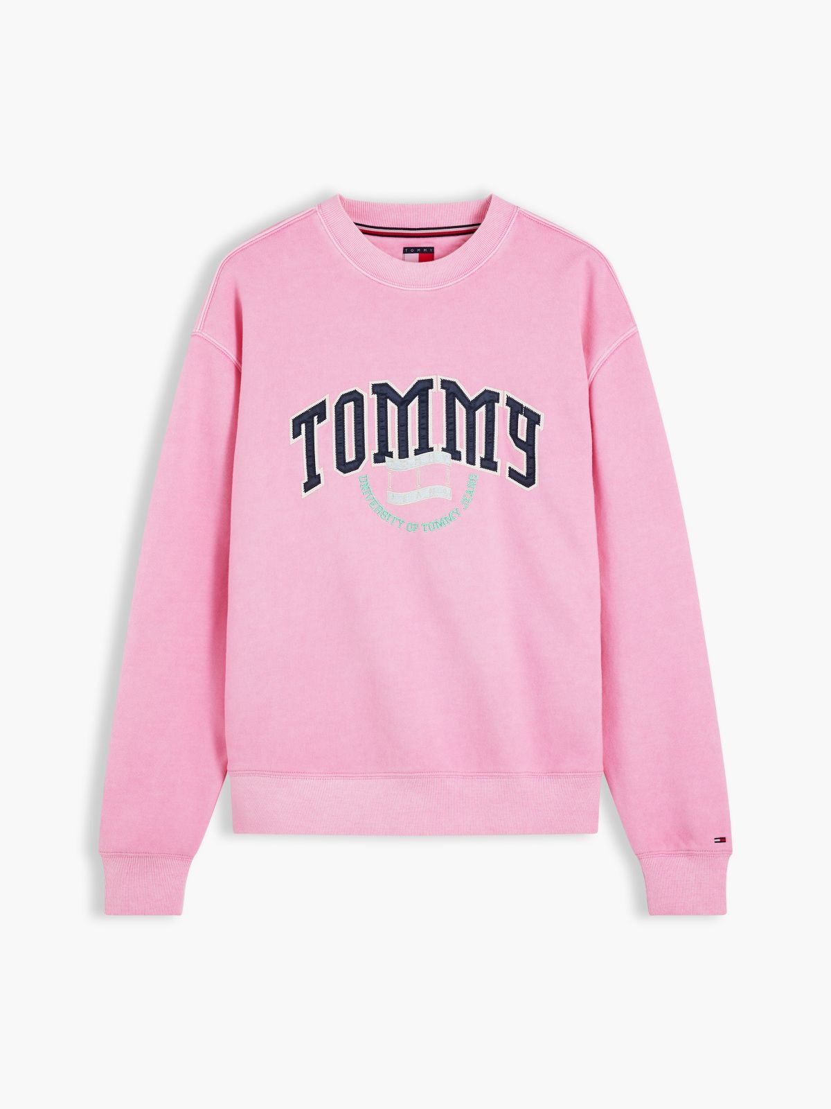 Tommy Jeans Garment-Dyed Sweatshirt — Rose Tea
