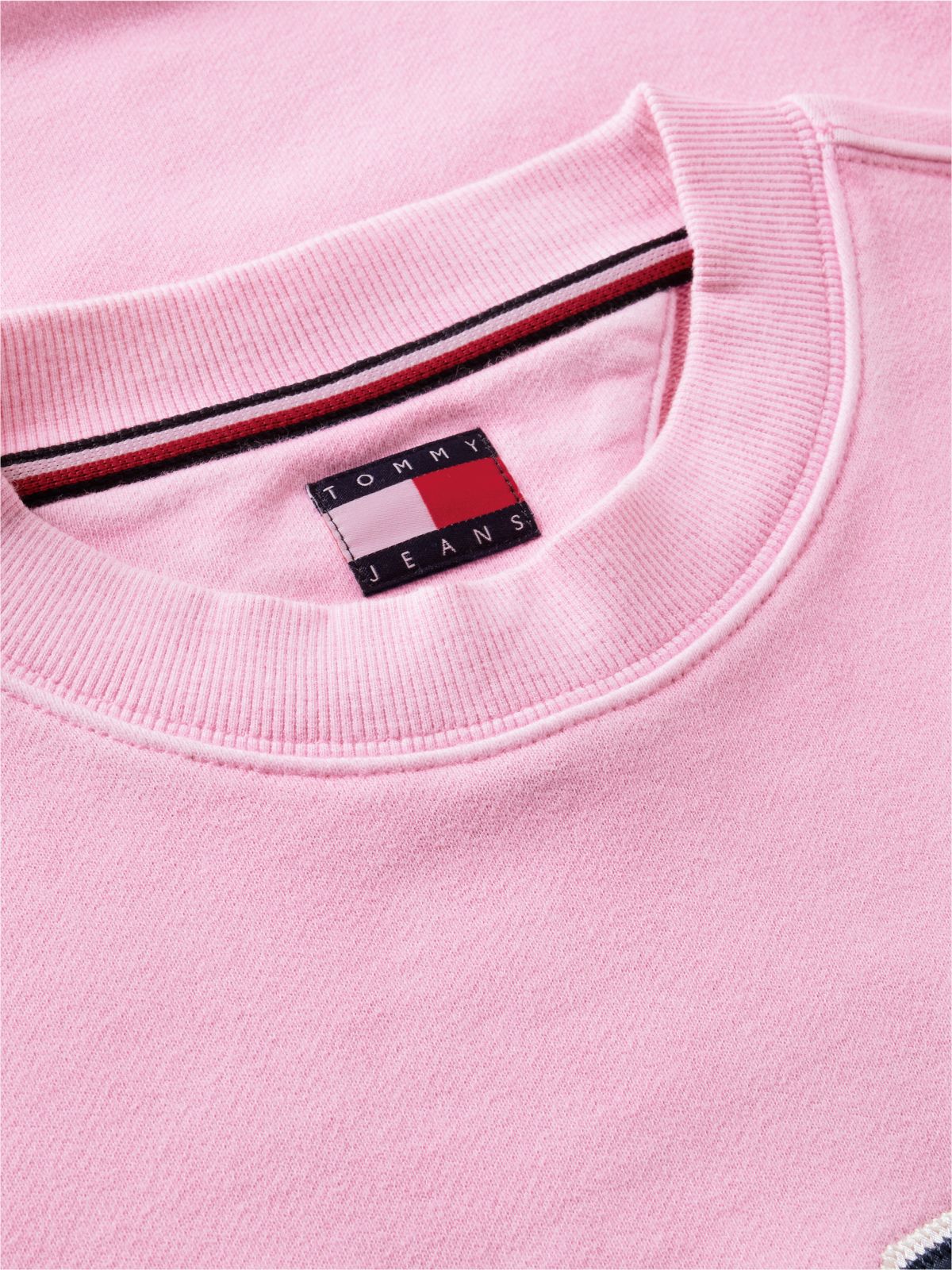 Tommy Jeans Garment-Dyed Sweatshirt — Rose Tea