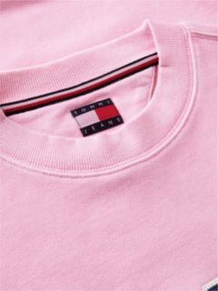 Tommy Jeans Garment-Dyed Sweatshirt — Rose Tea 6