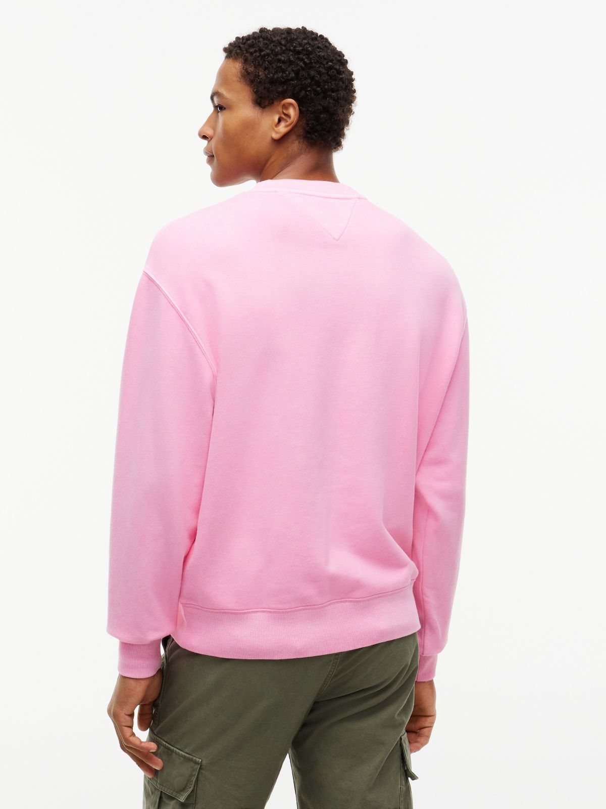 Tommy Jeans Garment-Dyed Sweatshirt — Rose Tea
