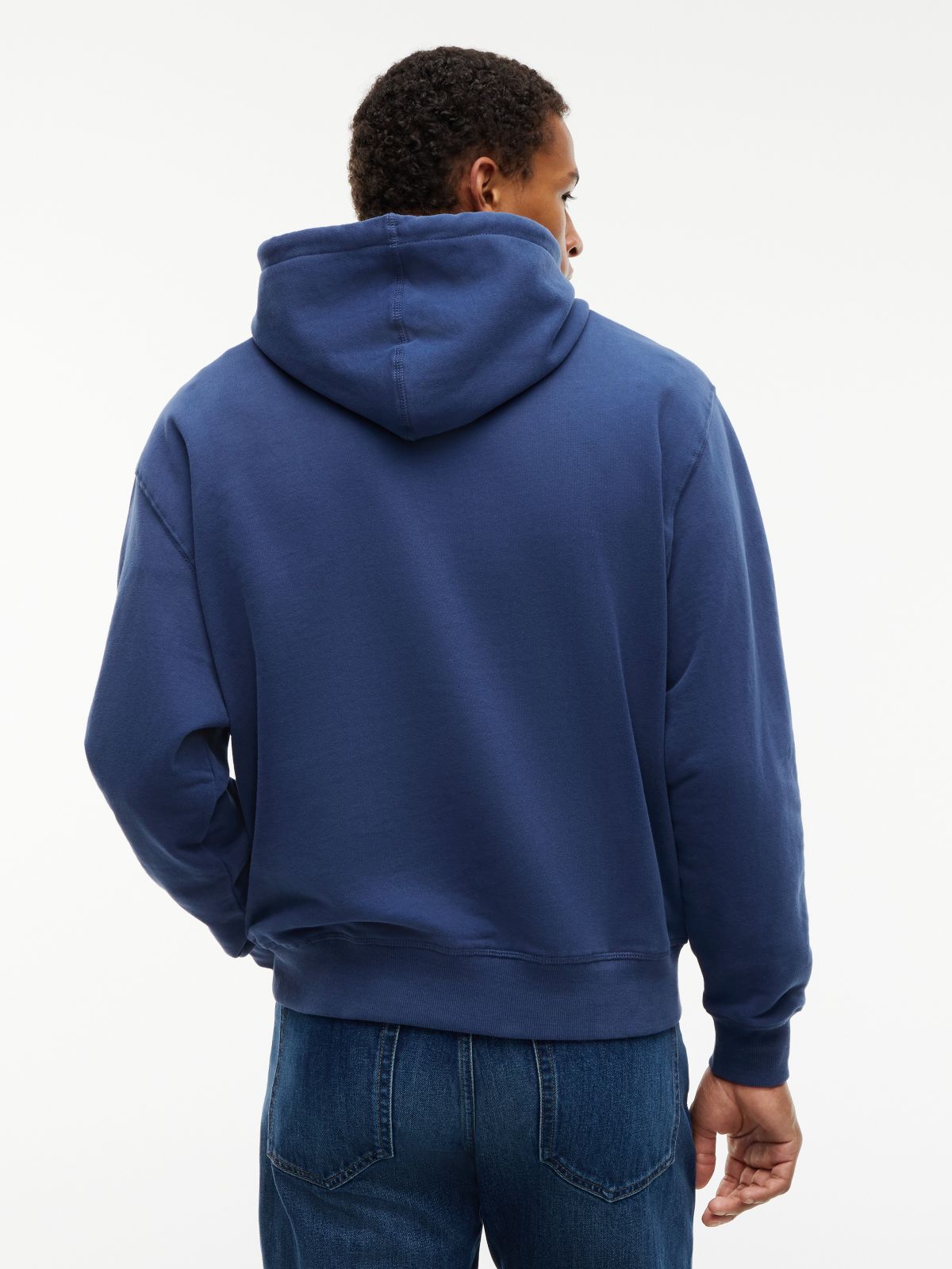Tommy Jeans Shadow Logo Hoodie — Basic Navy