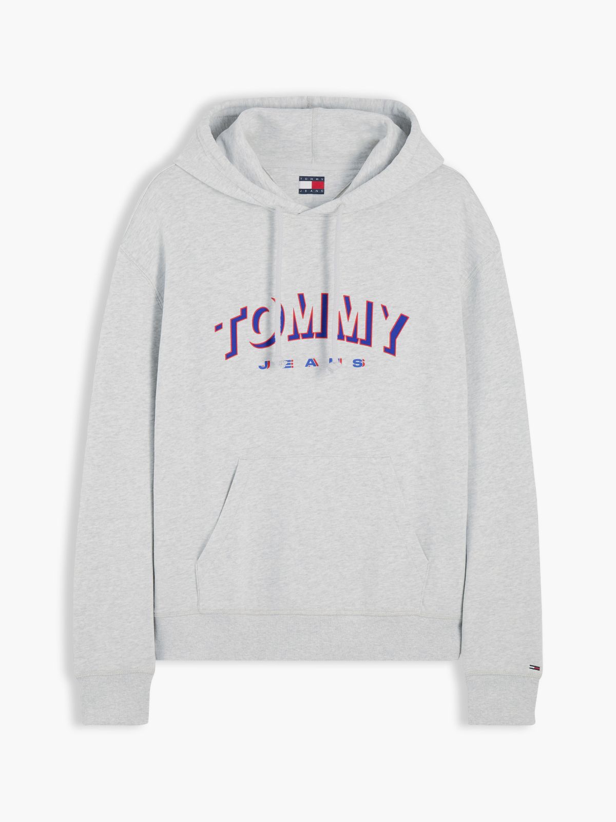 Tommy Jeans Shadow Logo Hoodie — Ice Grey Heather