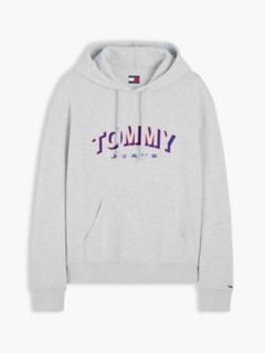 Tommy Jeans Shadow Logo Hoodie — Ice Grey Heather 5