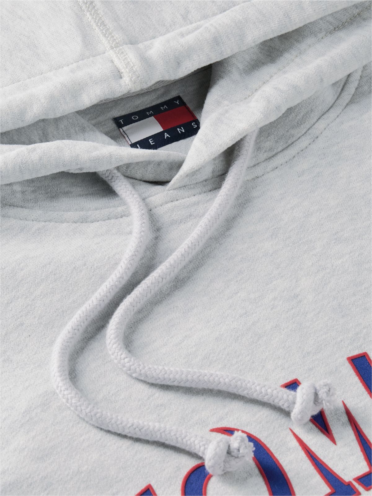Tommy Jeans Shadow Logo Hoodie — Ice Grey Heather