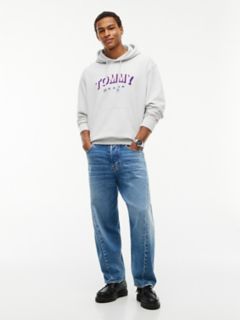 Tommy Jeans Shadow Logo Hoodie — Ice Grey Heather 2