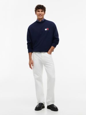 Мужские джинсы Tommy Hilfiger Tommy Jeans Wavy Flag Logo Sweatshirt — фото 2