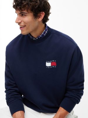 Мужские джинсы Tommy Hilfiger Tommy Jeans Wavy Flag Logo Sweatshirt — фото 3