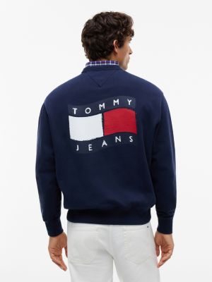 Мужские джинсы Tommy Hilfiger Tommy Jeans Wavy Flag Logo Sweatshirt — фото 4
