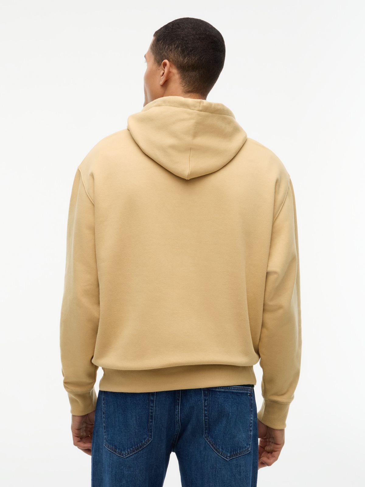 Tommy Jeans Tommy Arch Logo Hoodie — Sandy Beige