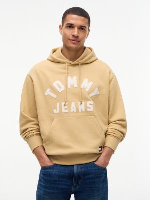 Tommy Jeans Tommy Arch Logo Hoodie, Sandy Beige